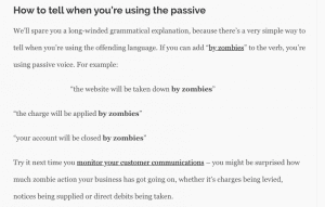 Passive Voice zombies