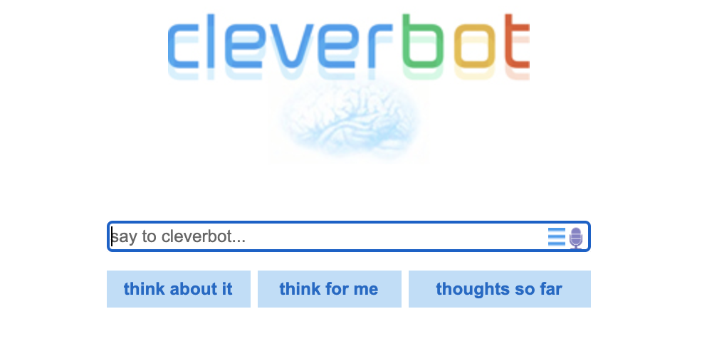 cleverbot is one of the best chatbots